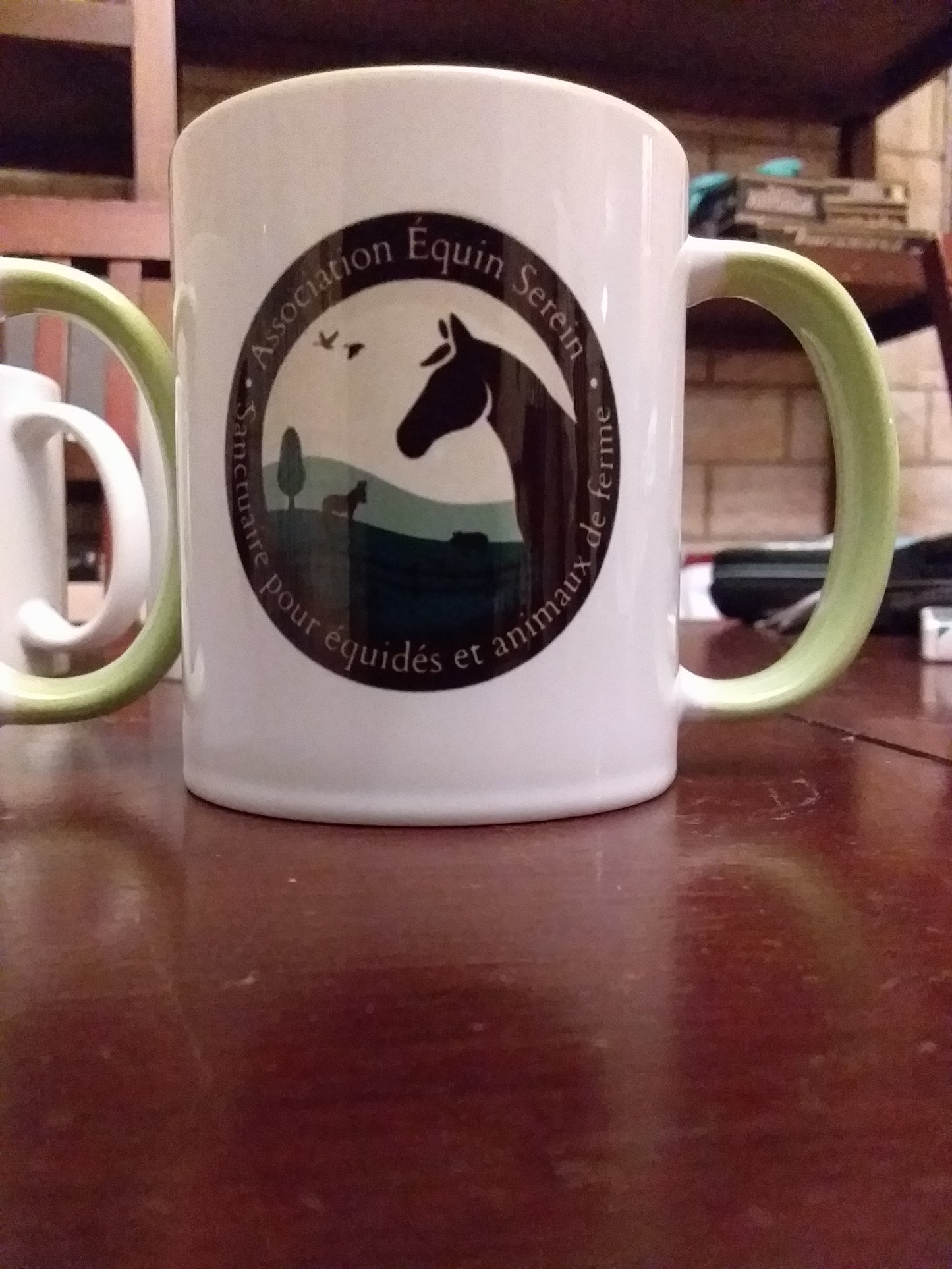 Lot de 10 mugs Equin Serein