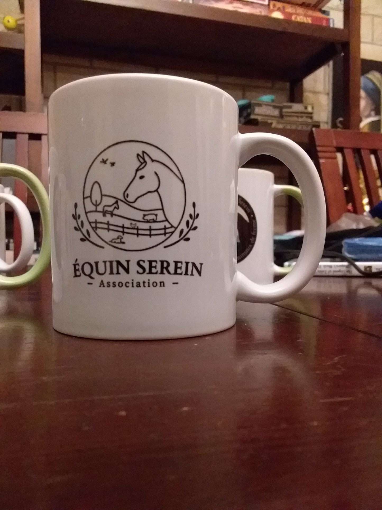 Lot de 10 mugs Equin Serein